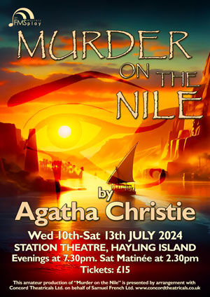 Hayling Island What's On Event Murder on the Nile Poster